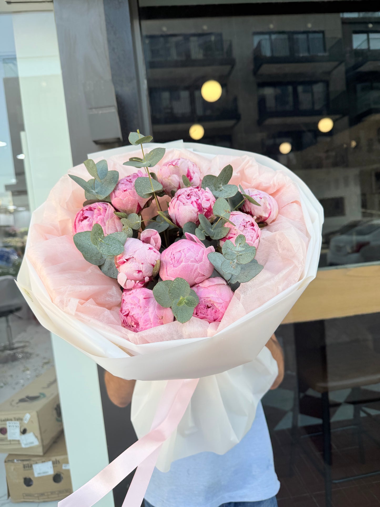 10 Blushing Peonies Bouquet