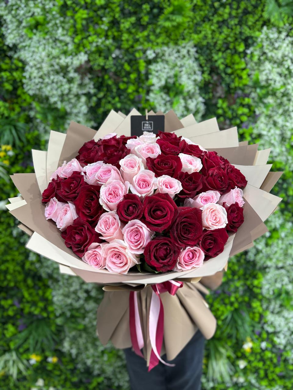 51 Roses Royal Blush Symphony Bouquet