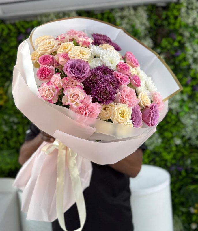 Pastel Dream Symphony Bouquet/Mix Flowers