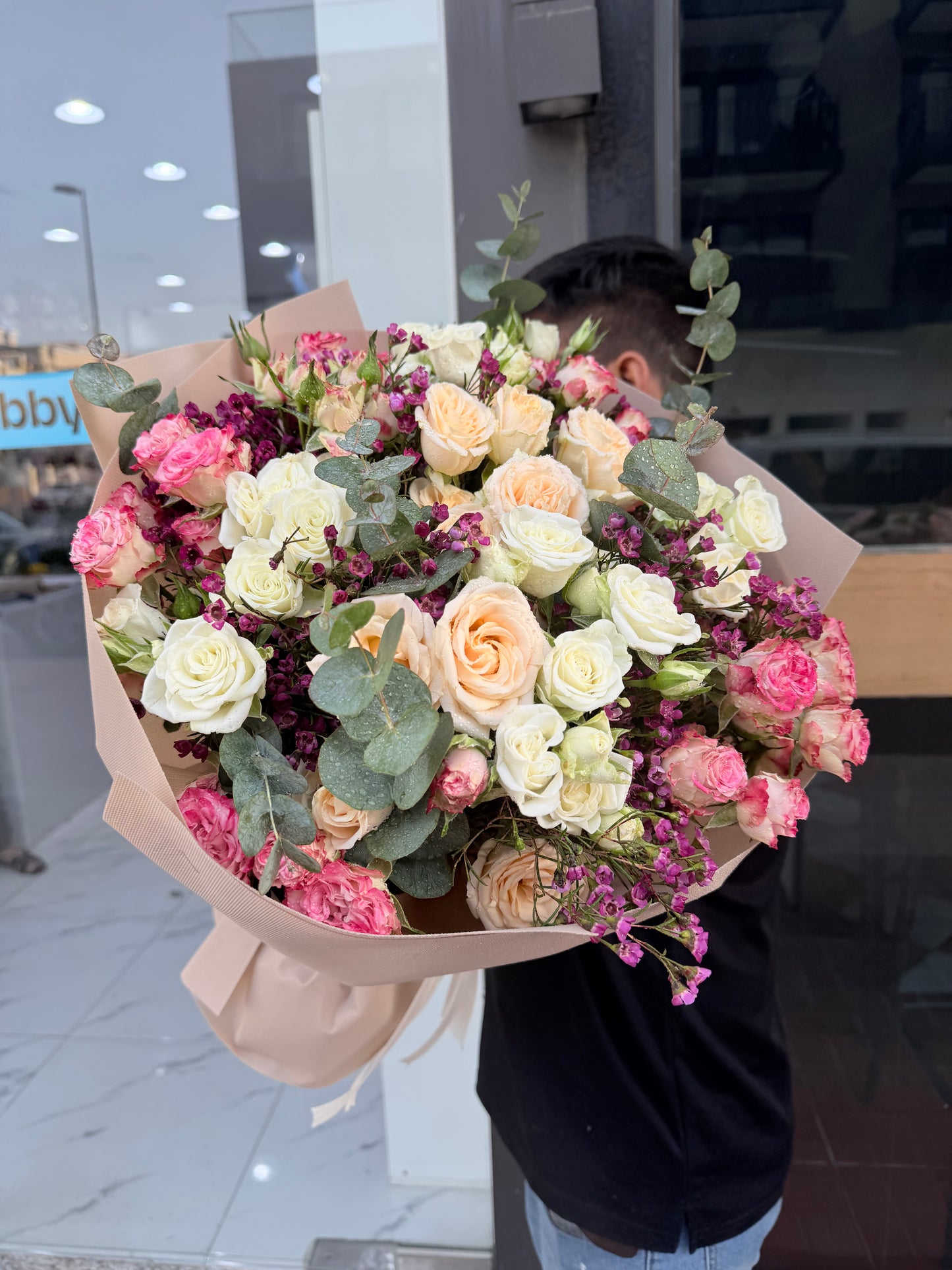 Spray Roses Blush Bouquet