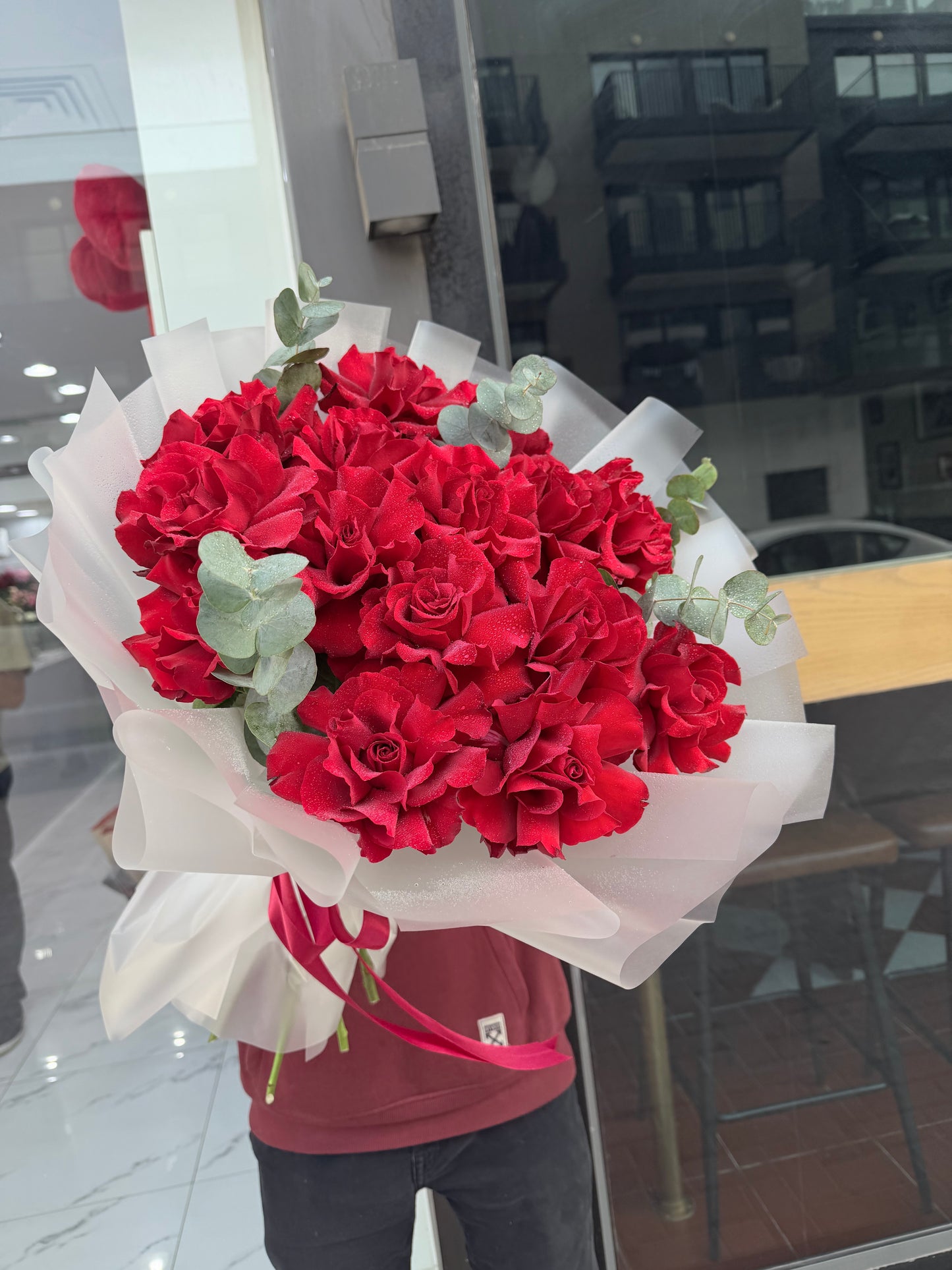 15 Red French Roses Valentine’s Special