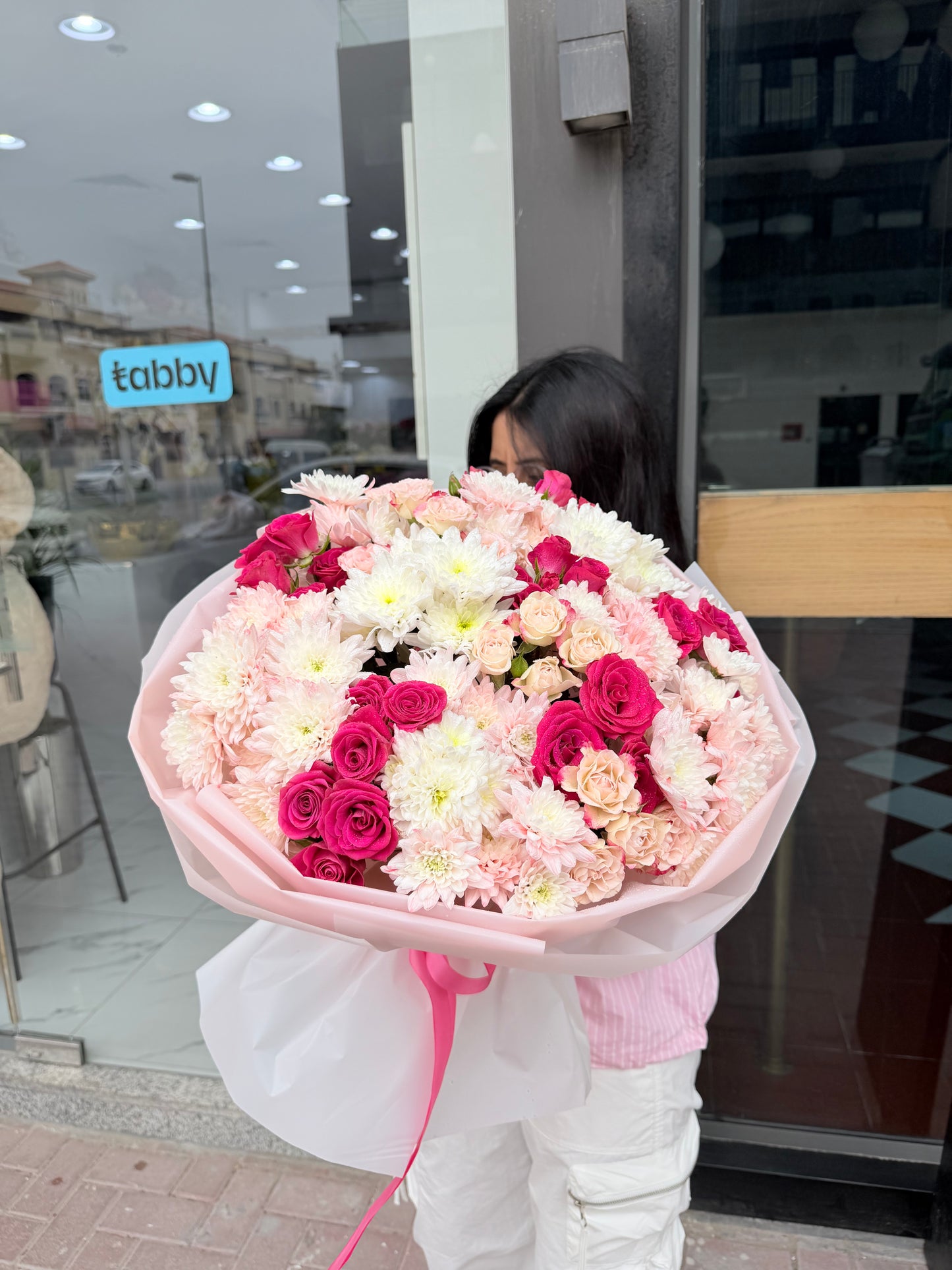 🌸 Timeless Elegance: Blush & White Artisan Bouquet