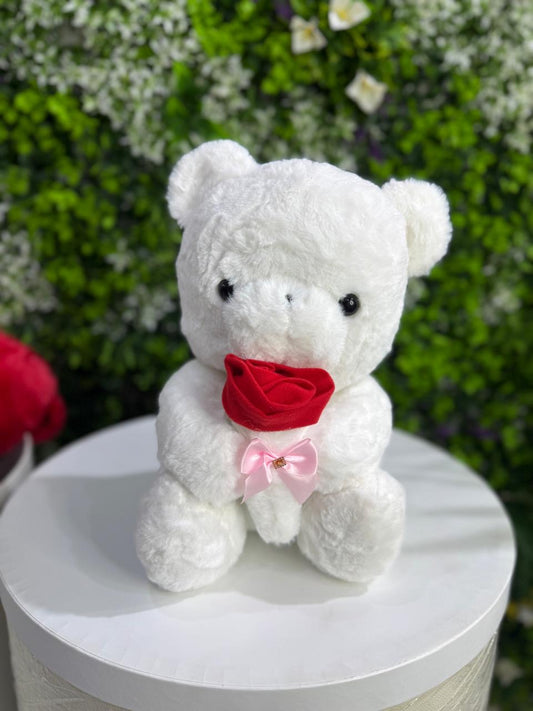 Bear Holding Rose
