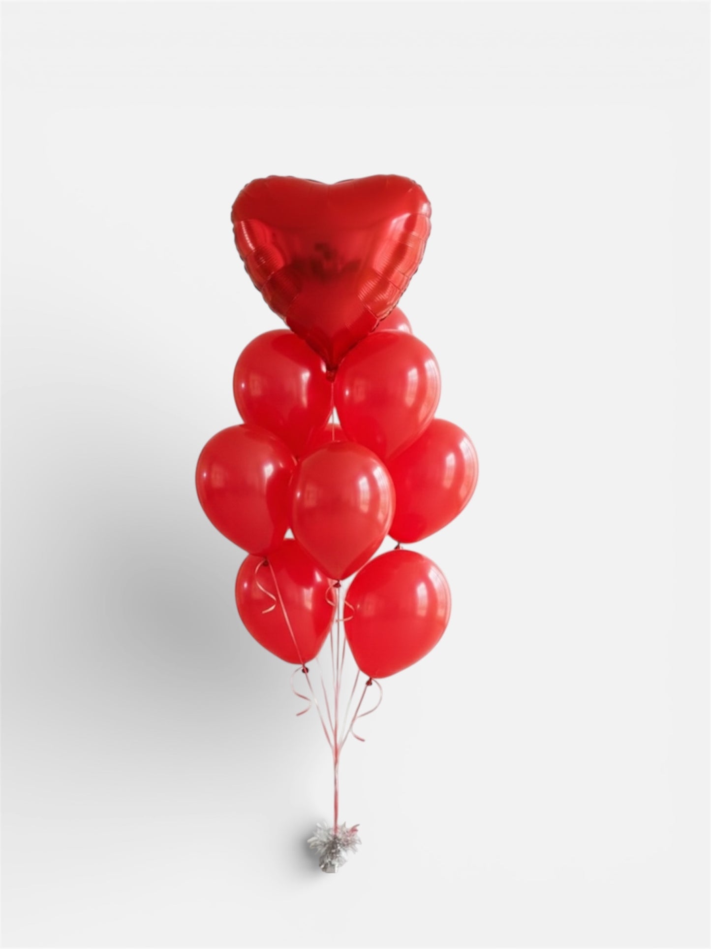 Red Heart Helium Balloons