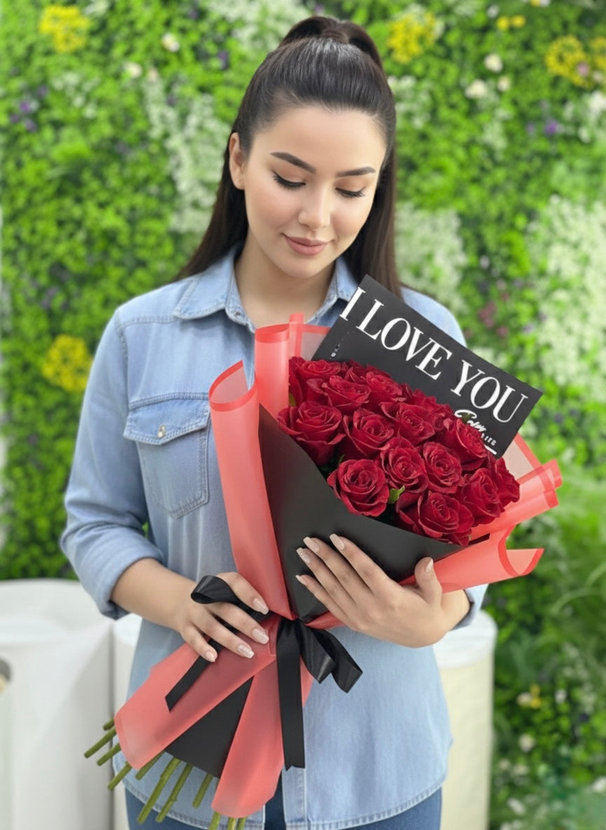 Be My Valentine Hand Bouquet