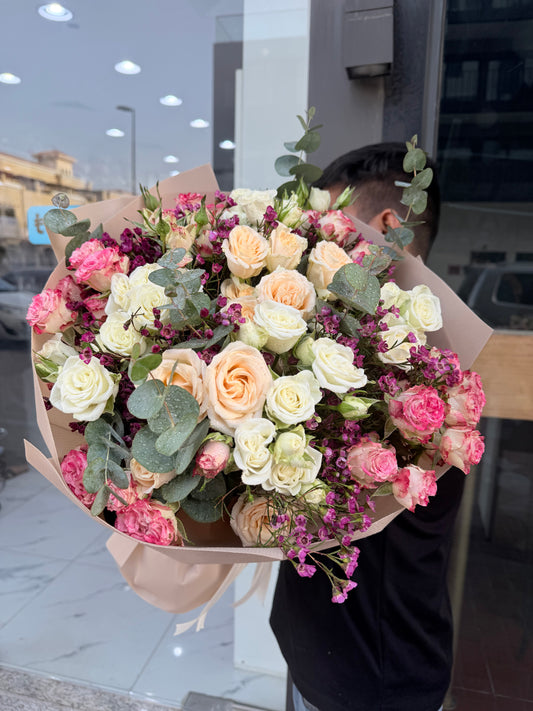 Spray Roses Blush Bouquet