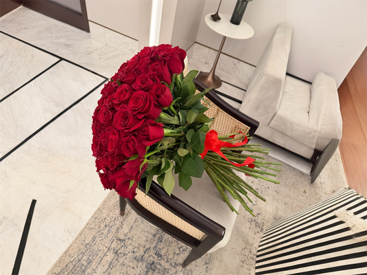 51 Red Roses Bunch