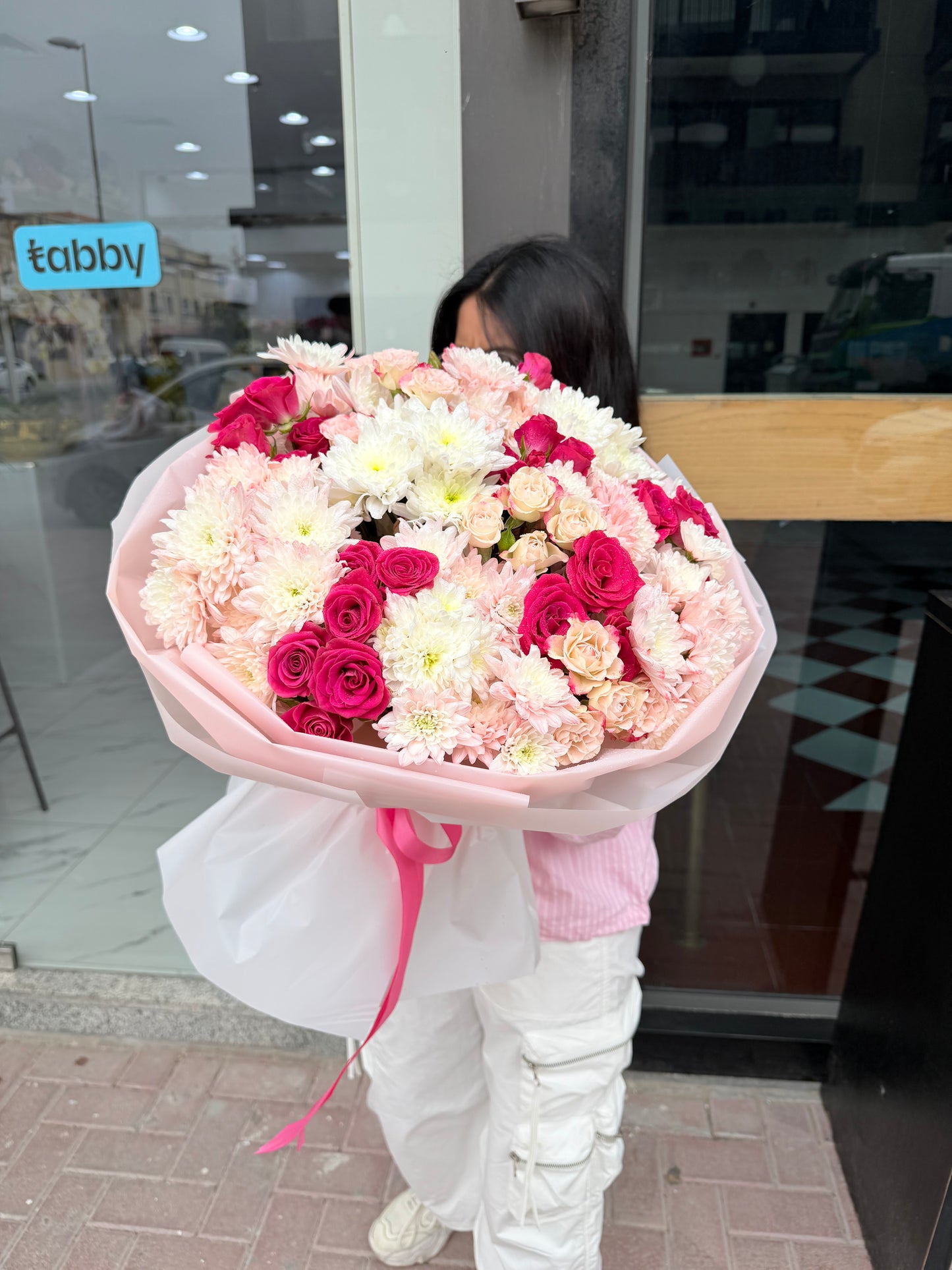 🌸 Timeless Elegance: Blush & White Artisan Bouquet