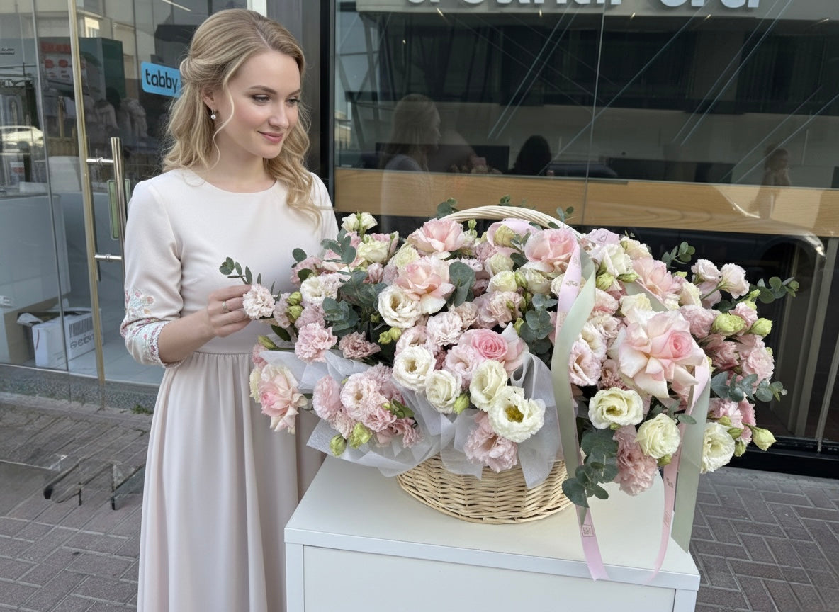Eustoma Dreamy Basket