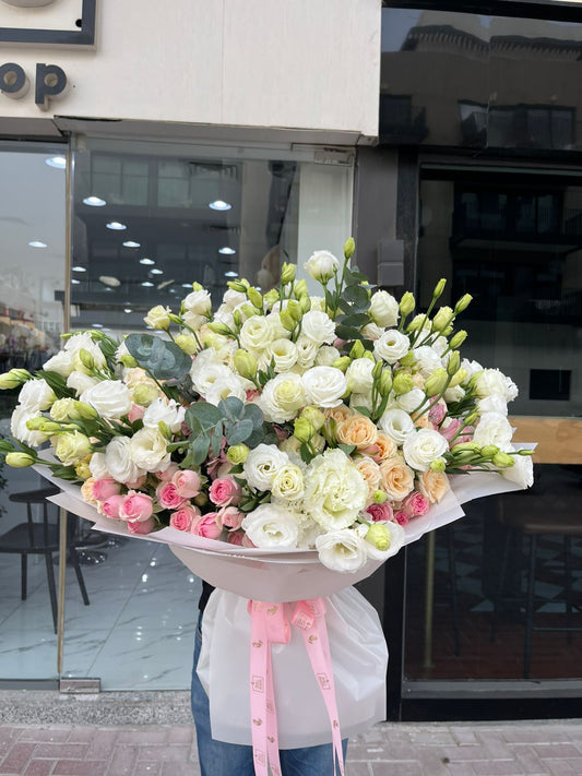 Dreamy Eustoma Hand Bouquet
