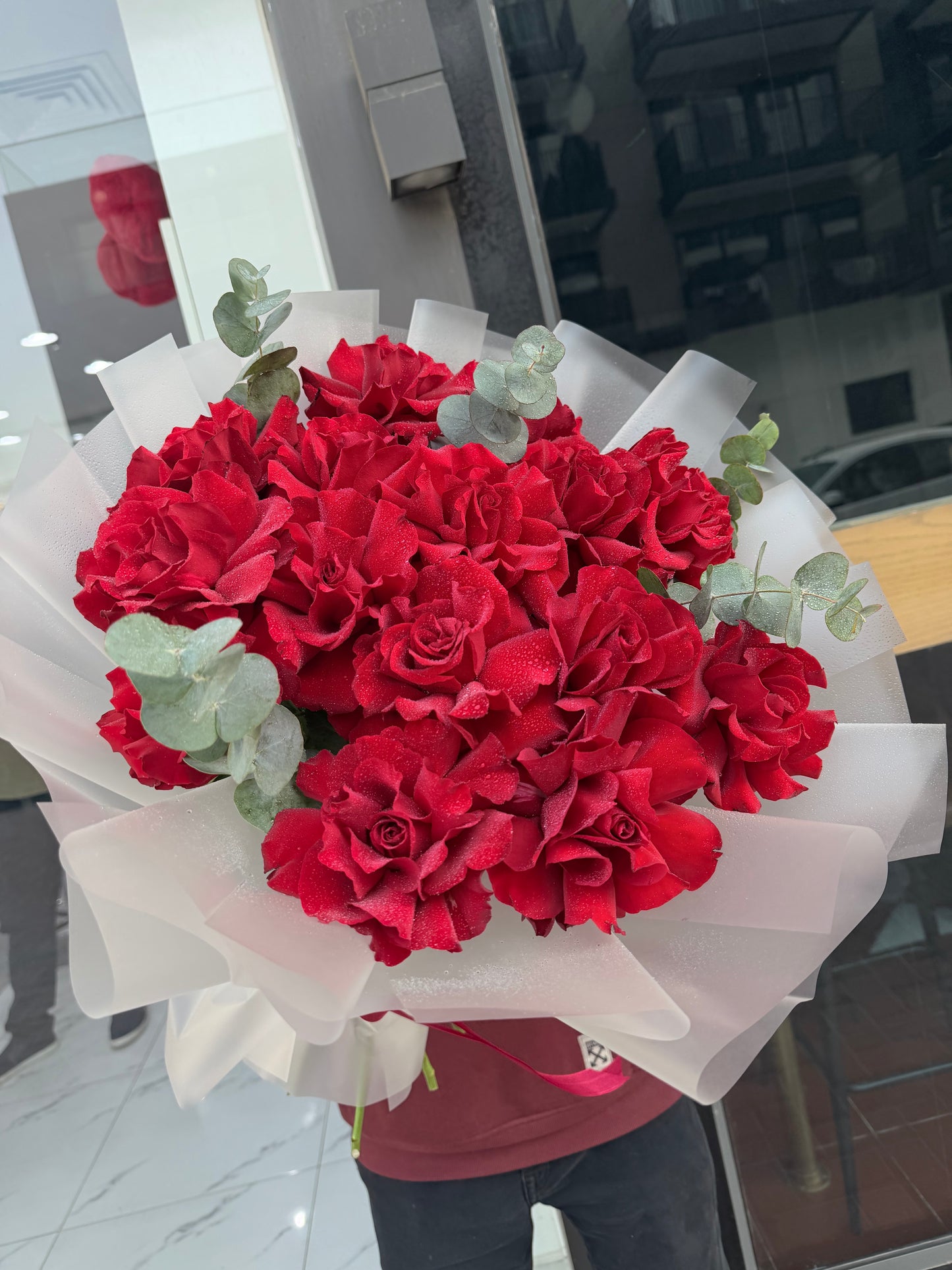 15 Red French Roses Valentine’s Special